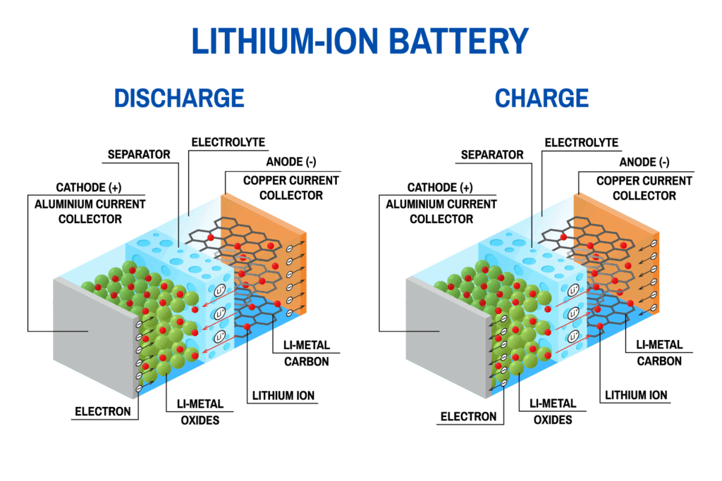 Five differences between lithium-ion batteries and nickel-metal