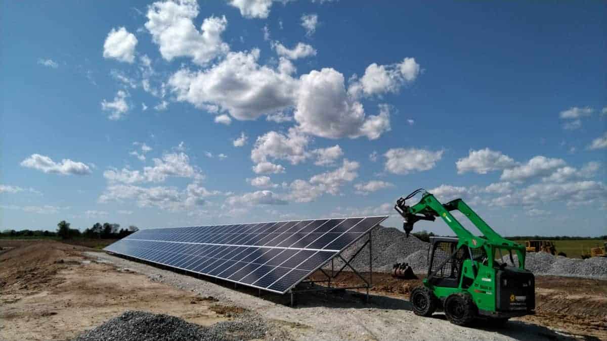 Lincoln Waste Water Treatment Plant Solar Construction