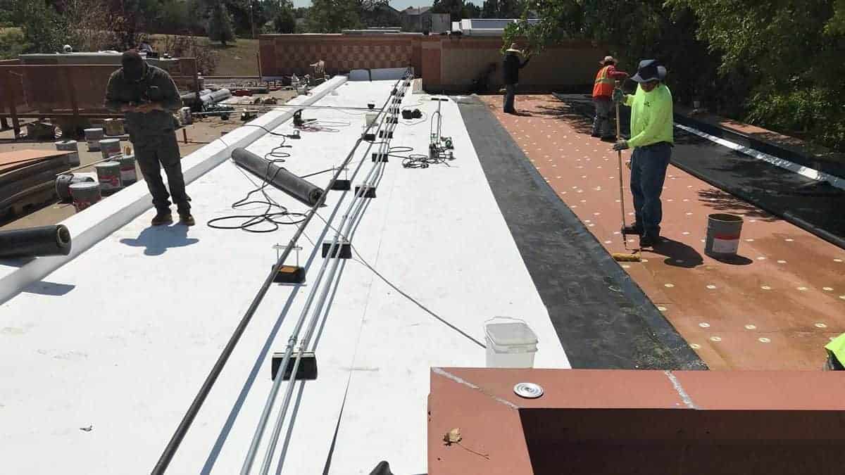 Oxford Vista Roof Replacement- White Cool Roof Installed