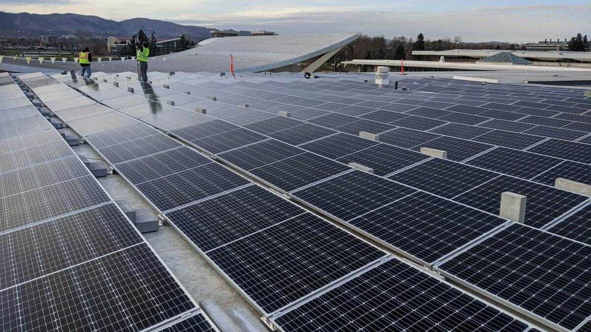 Colorado State University Lory Student Center Solar Install Pic - Solar Install Pic 1