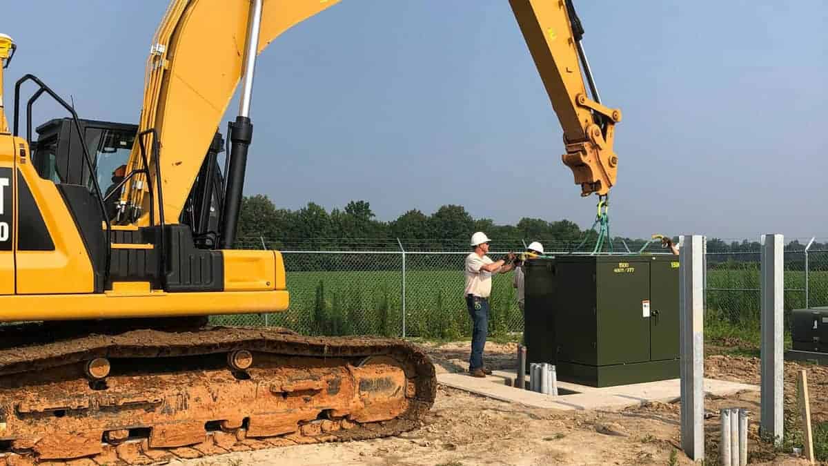 Utility Scale Transformer Install