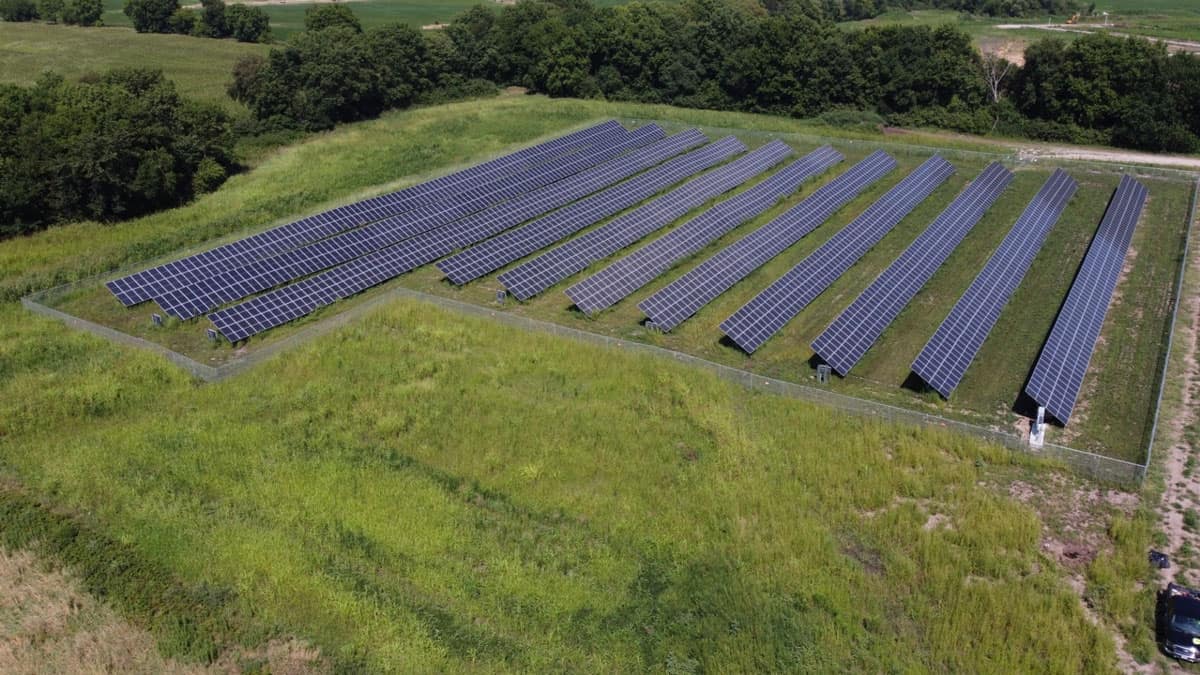 Spring Hill Solar Array Aerial View