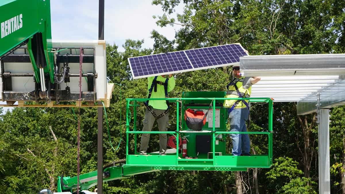 Shikles Center Solar Install Pic 2