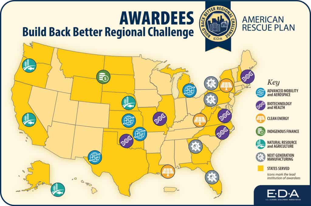 eda build back better awardee map