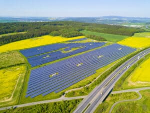 REC solar array in renewable energy credits