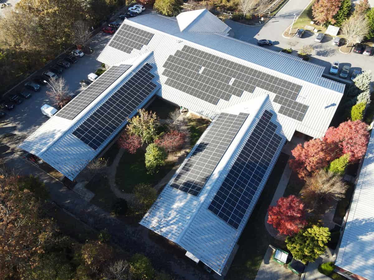 Buncombe County Solar Drone Shot - Animal Shelter